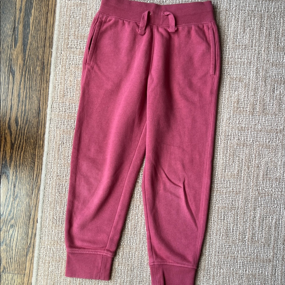 Gap Kids Maroon Fleece Jogger Pants